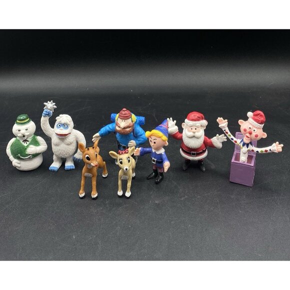8 Rudolph the Red Nosed Reindeer & Island Of Misfit Toys Lot Small Figures - Picture 3 of 8